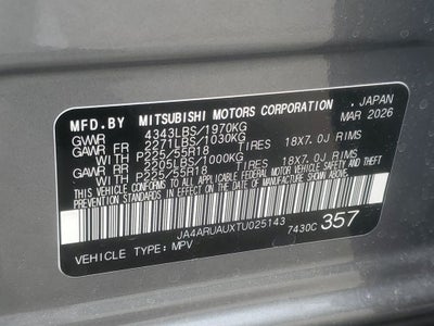 2026 Mitsubishi Outlander Sport 2.0 ES
