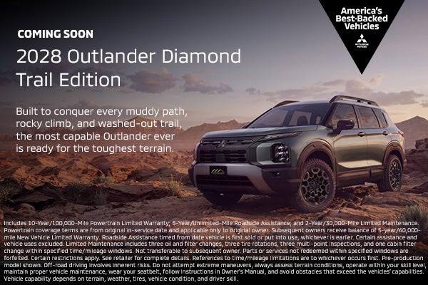 2028 Outlander Diamond Trail Edition Coming Soon